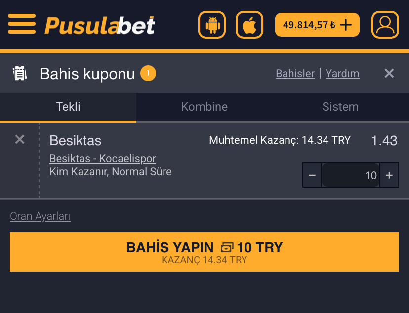 Beşiktaş – Kocaelispor