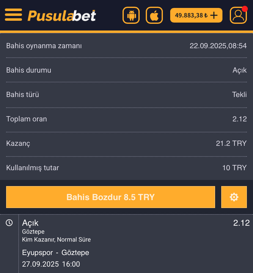 Eyüpspor – Göztepe