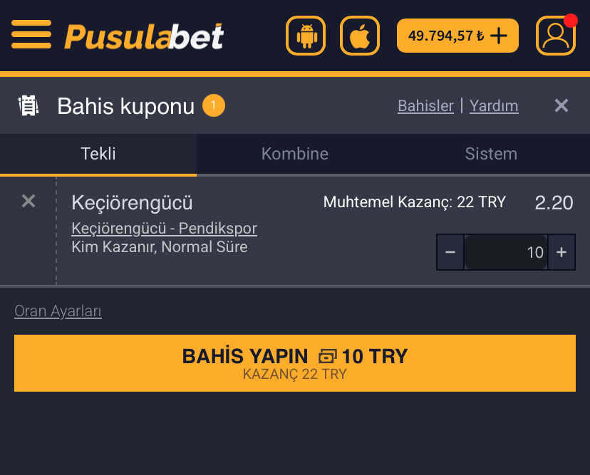 Keçiörengücü – Pendikspor