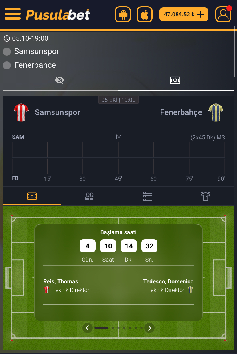 Samsunspor - Fenerbahçe Maç Tahmini ve Analizi: Pusulabet Kuponu İncelendi - Bahis Detayları