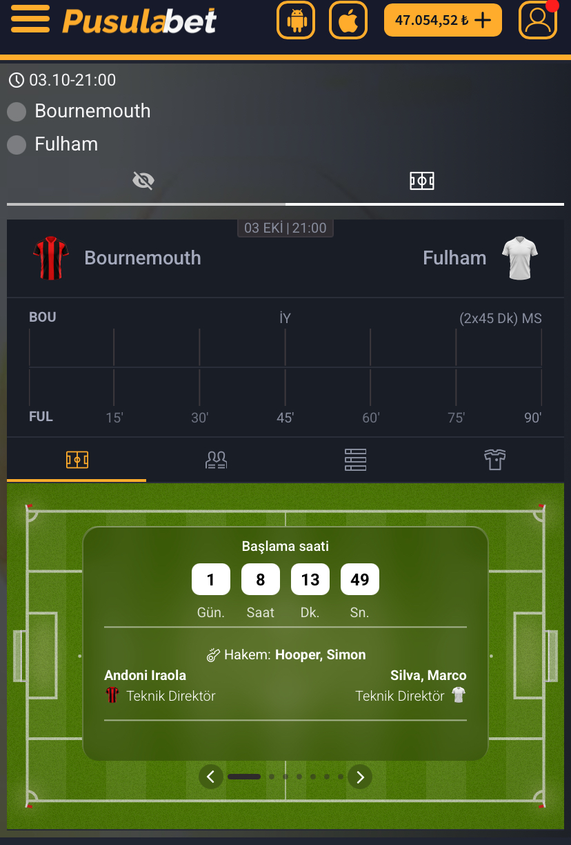 Bournemouth - Fulham Maç Tahmini ve Detaylı Analiz - Bahis Detayları