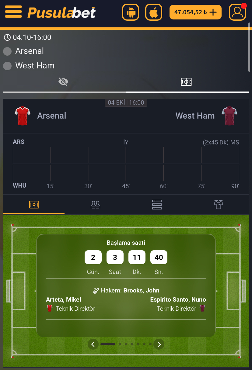 Arsenal - West Ham Maç Tahmini ve Pusulabet Analizi - Bahis Detayları