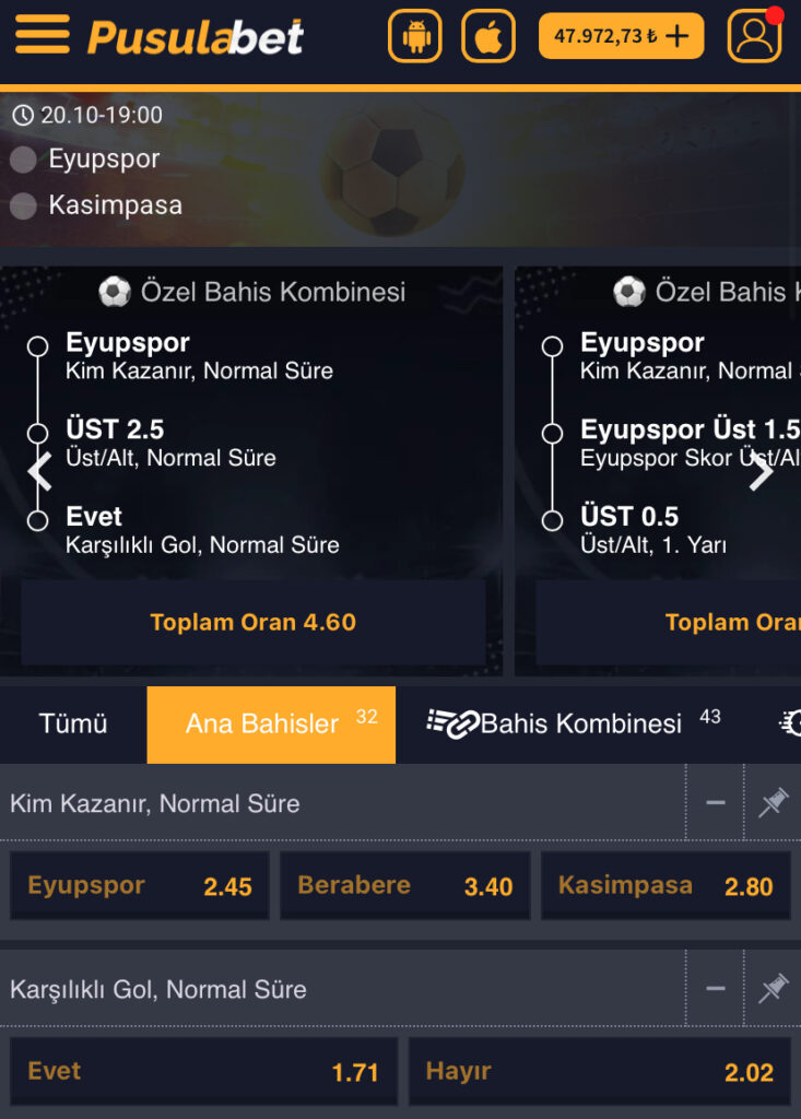 Eyüpspor - Kasımpaşa Maç Tahmini ve Detaylı Analiz - Bahis Detayları