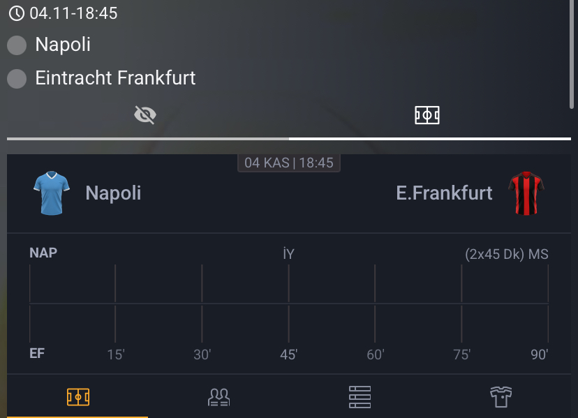 Napoli - Eintracht Frankfurt Maç Tahmini ve Pusulabet Analizi - Bahis Detayları