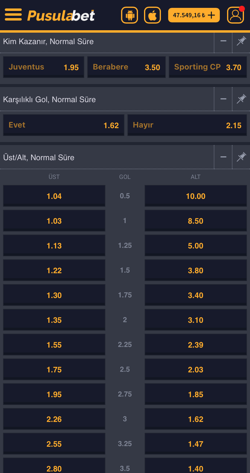 Juventus - Sporting CP Maç Tahmini ve Analizi - Ekran Görüntüsü 2