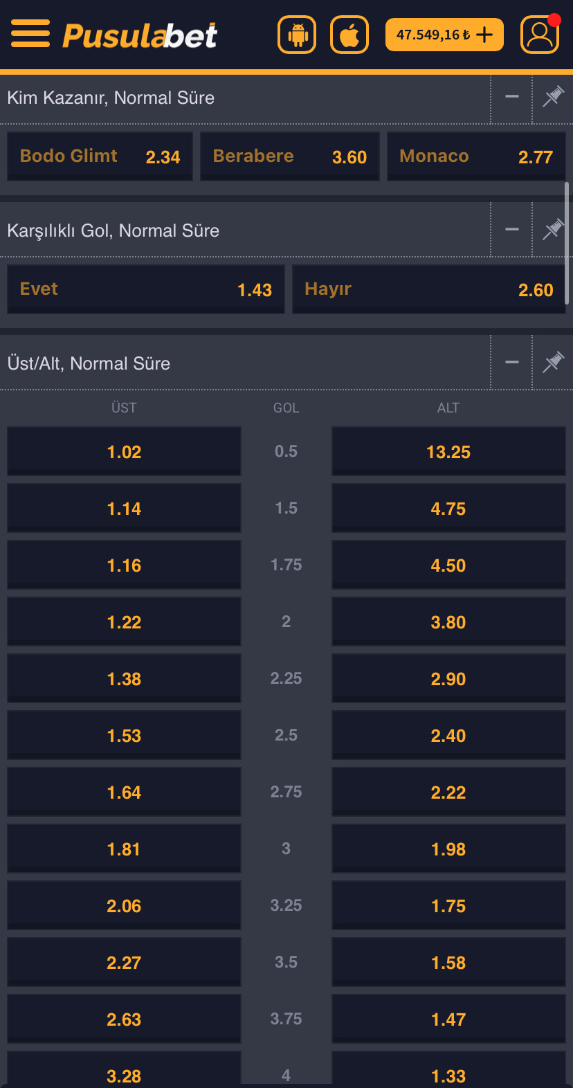 Bodø/Glimt – Monaco Maç Tahmini ve Analizi: Gole Yakın Karşılaşma! - Ekran Görüntüsü 2