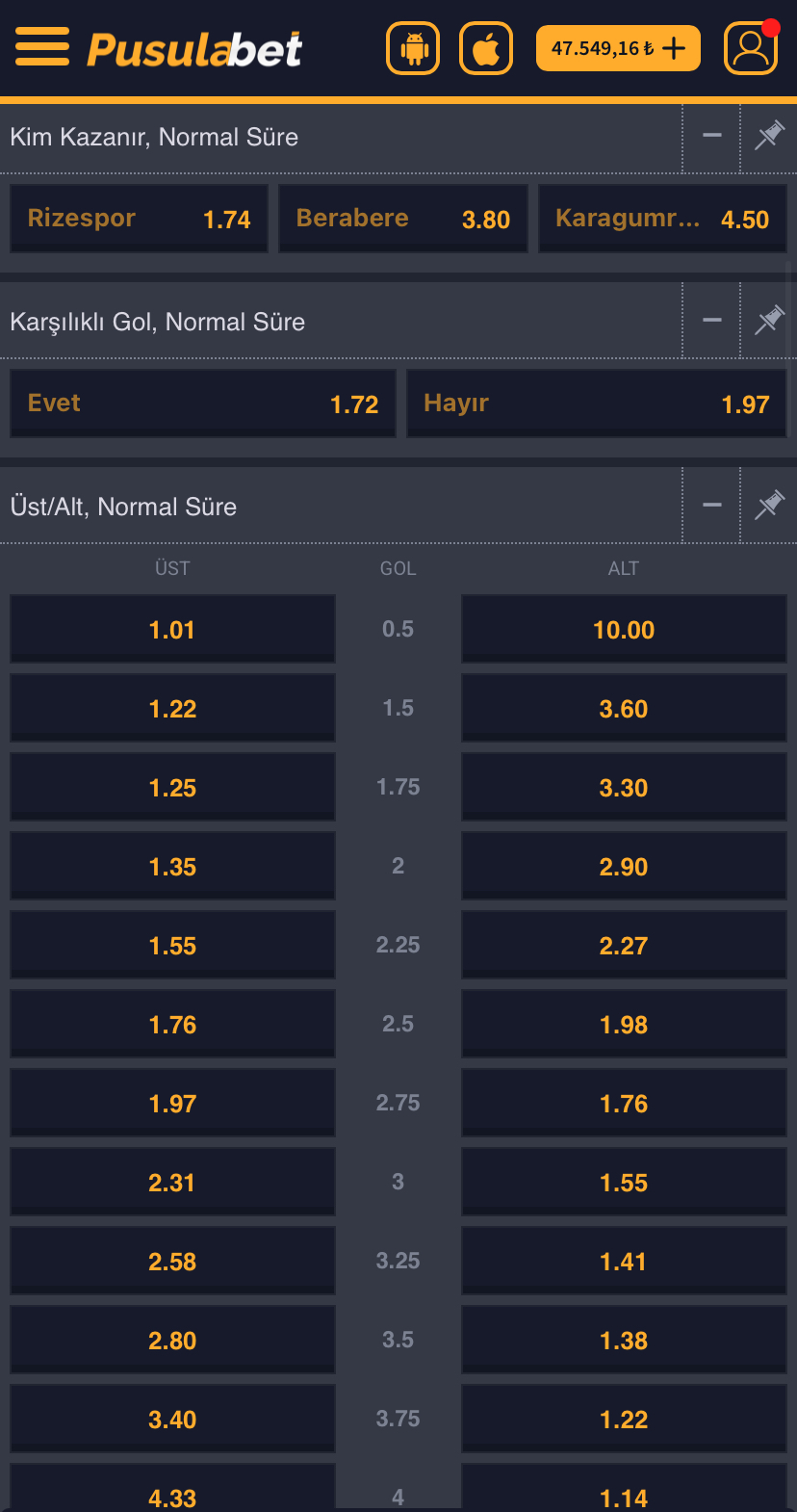 Çaykur Rizespor - Fatih Karagümrük Maç Tahmini ve Analizi - Ekran Görüntüsü 2