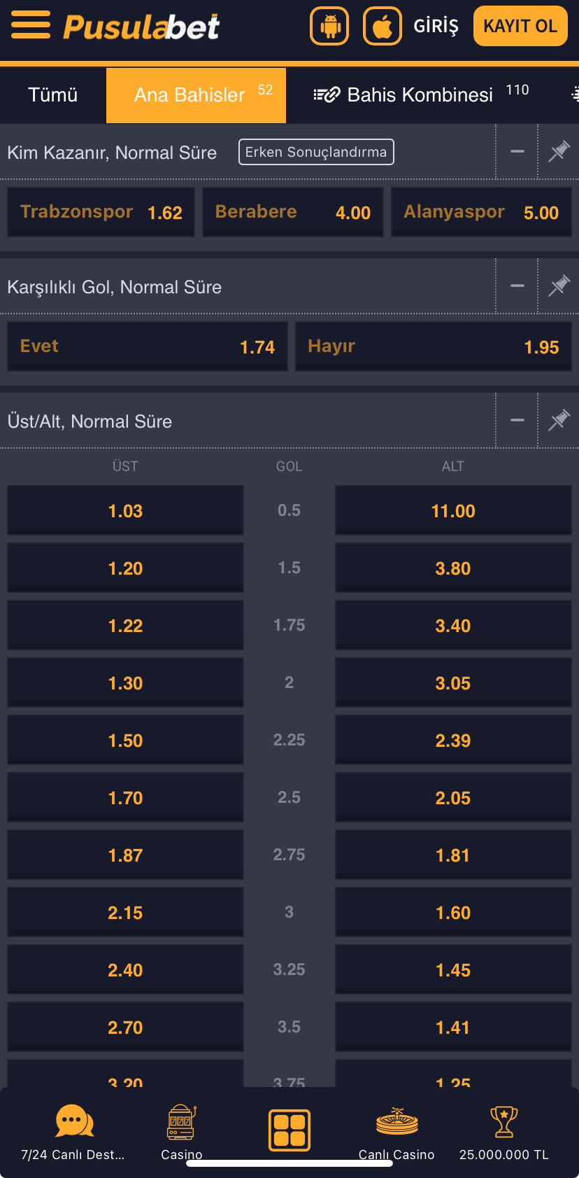Trabzonspor - Alanyaspor Maç Tahmini ve Analizi - Ekran Görüntüsü 2