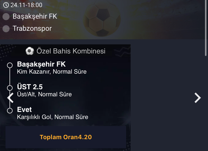 Başakşehir - Trabzonspor Maç Tahmini ve Pusulabet Analizi - Bahis Detayları