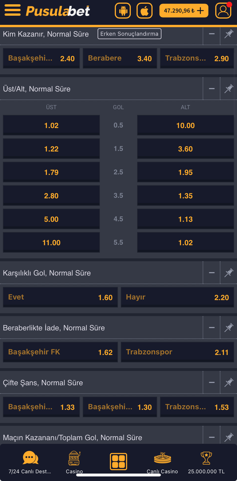 Başakşehir - Trabzonspor Maç Tahmini ve Pusulabet Analizi - Ekran Görüntüsü 2