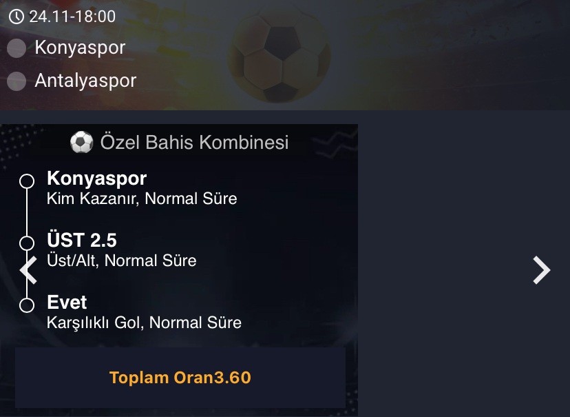 Konyaspor - Antalyaspor Maç Tahmini ve Özel Bahis Analizi - Bahis Detayları
