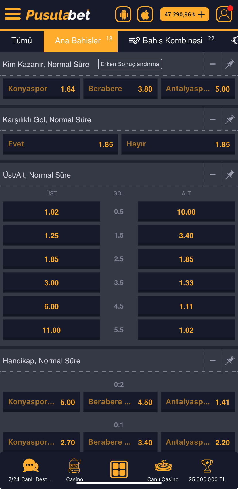 Konyaspor - Antalyaspor Maç Tahmini ve Özel Bahis Analizi - Ekran Görüntüsü 2