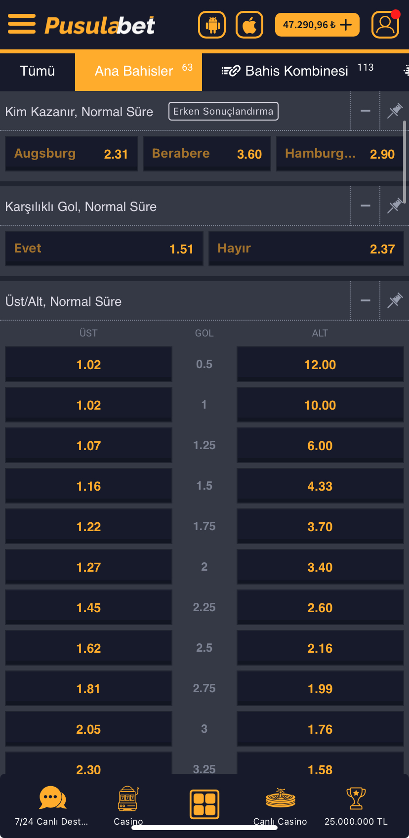 Augsburg - Hamburger SV Maç Tahmini ve Analizi - Ekran Görüntüsü 2
