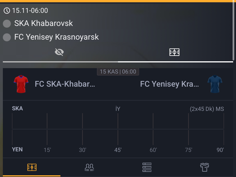 SKA Khabarovsk - FC Yenisey Maç Tahmini ve Analizi - Bahis Detayları