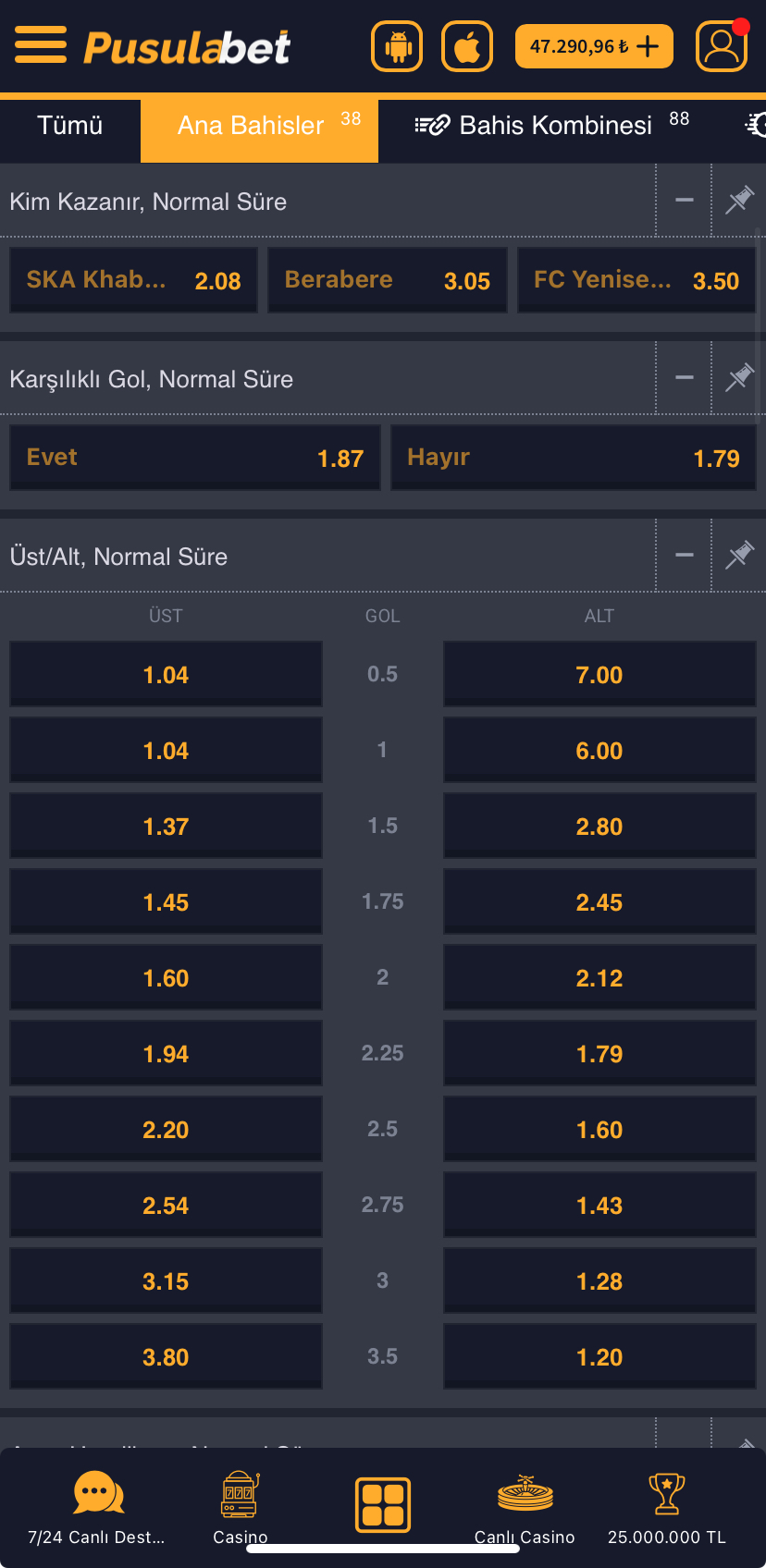 SKA Khabarovsk - FC Yenisey Maç Tahmini ve Analizi - Ekran Görüntüsü 2