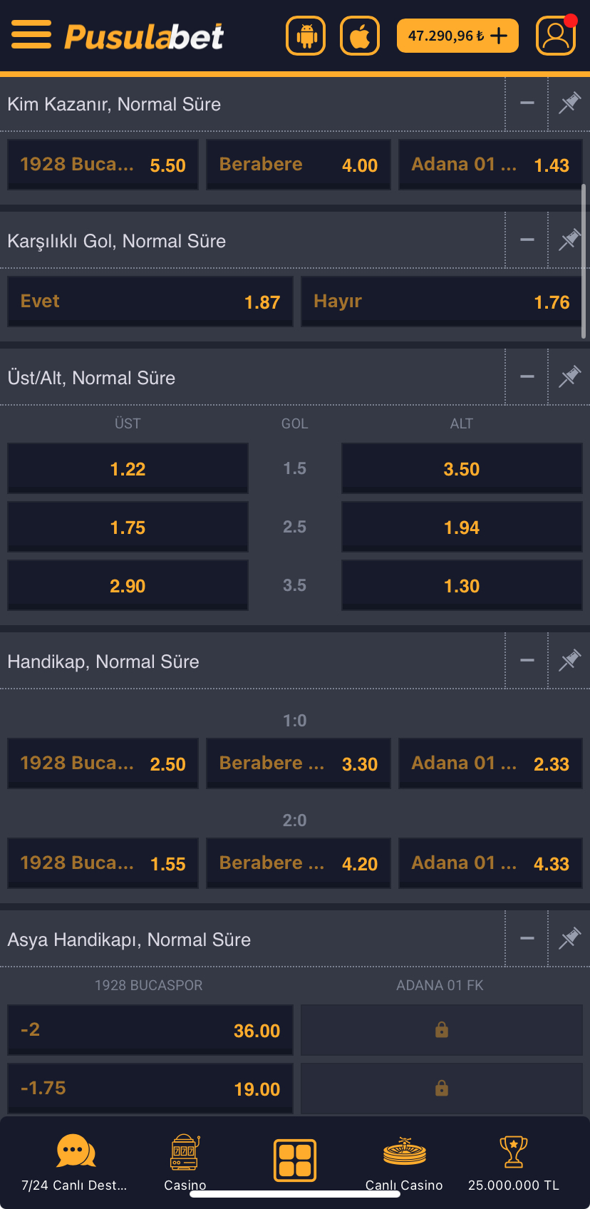 1928 Bucaspor - Adana 01 FK Maç Tahmini ve Pusulabet Analizi - Ekran Görüntüsü 2