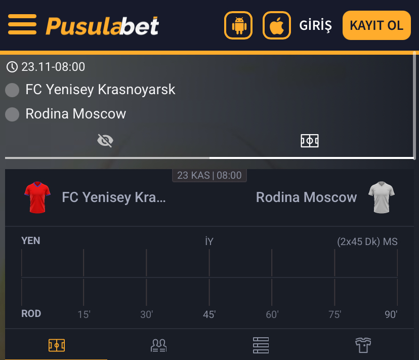 FC Yenisey Krasnoyarsk - Rodina Moscow Maç Tahmini ve Analizi - Bahis Detayları