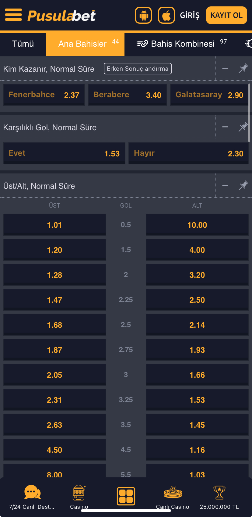 Fenerbahçe - Galatasaray Dev Derbi Maç Tahmini ve Analizi - Ekran Görüntüsü 2