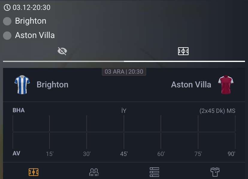 Brighton – Aston Villa Maç Tahmini ve Analizi - Bahis Detayları