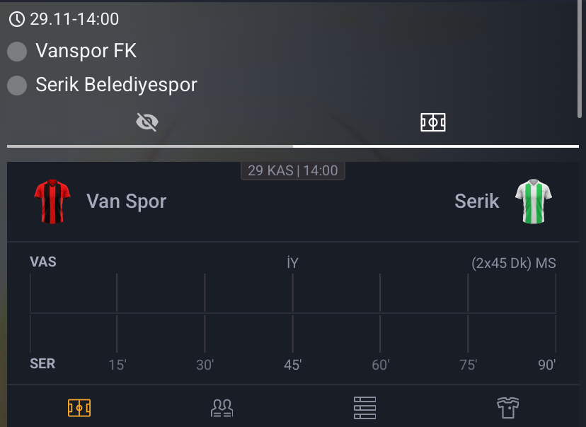 Vanspor FK - Serik Belediyespor Maç Tahmini ve Analizi - Bahis Detayları