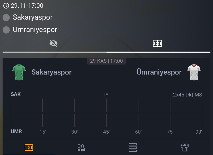Sakaryaspor - Ümraniyespor Maç Tahmini ve Pusulabet Analizi - Bahis Detayları