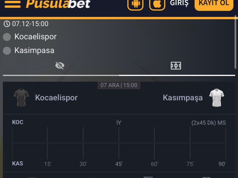 Kocaelispor - Kasımpaşa Maç Tahmini ve Analizi - Bahis Detayları