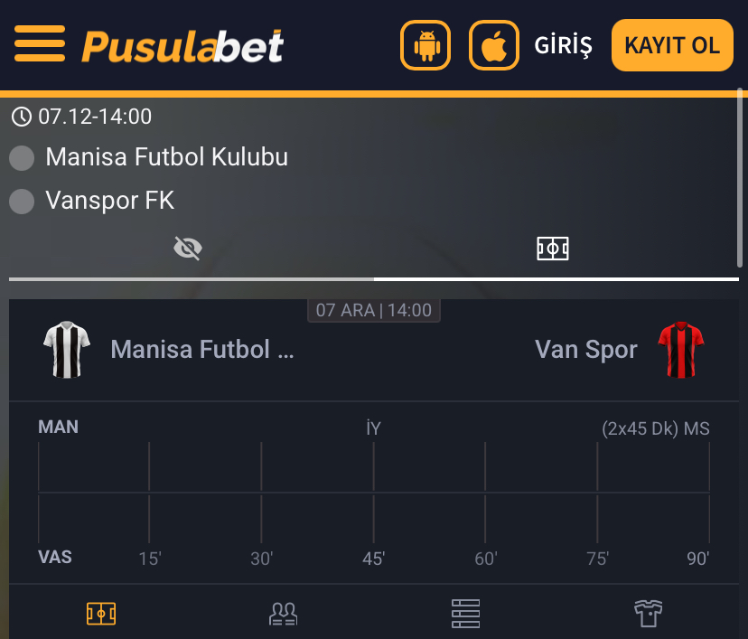 Manisa FK - Vanspor FK Maç Tahmini ve Bahis Analizi - Bahis Detayları
