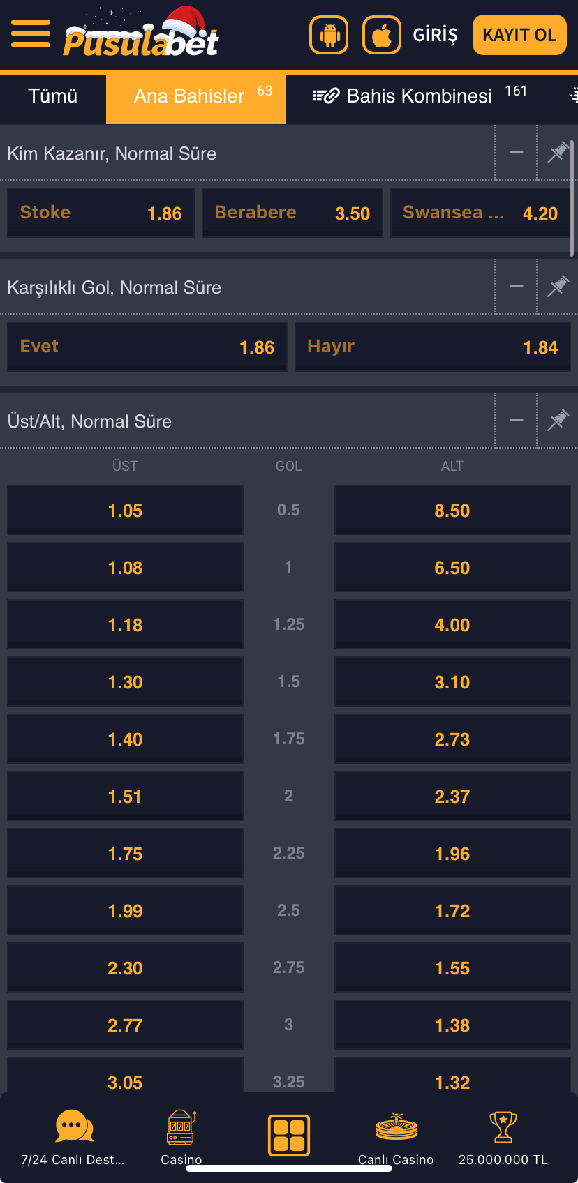 Stoke - Swansea City Maç Tahmini ve Bahis Analizi - Ekran Görüntüsü 2