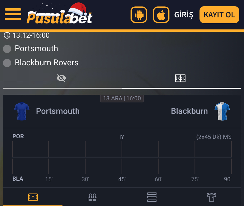 Portsmouth - Blackburn Rovers Maç Tahmini ve Analizi: Pusulabet Oranları İncelemesi - Bahis Detayları